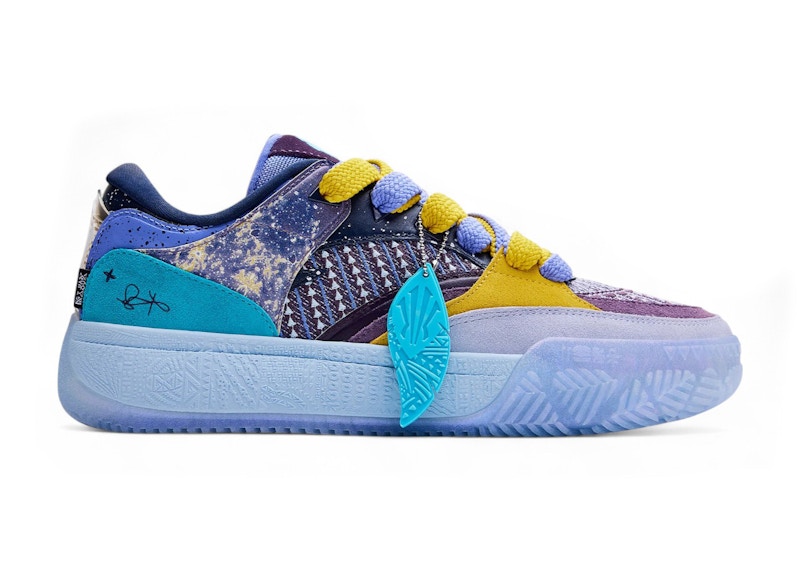 Pre-owned Anta Men's  Kai Hélà Code Premium Astral Eye Sneakers In Purple/yellow In Multi
