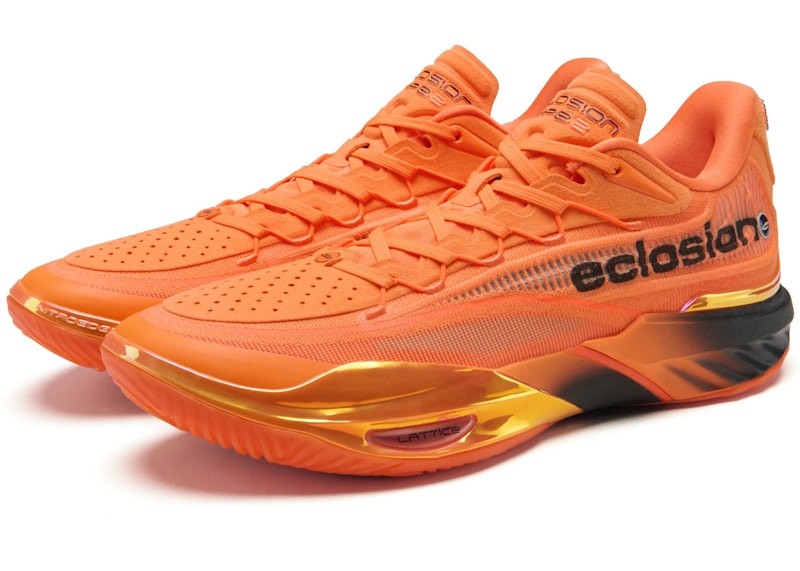 Pre-owned Anta Men's Sneakerverse Sv Eclosion Type 2 Sneakers In Orange/black In Multi