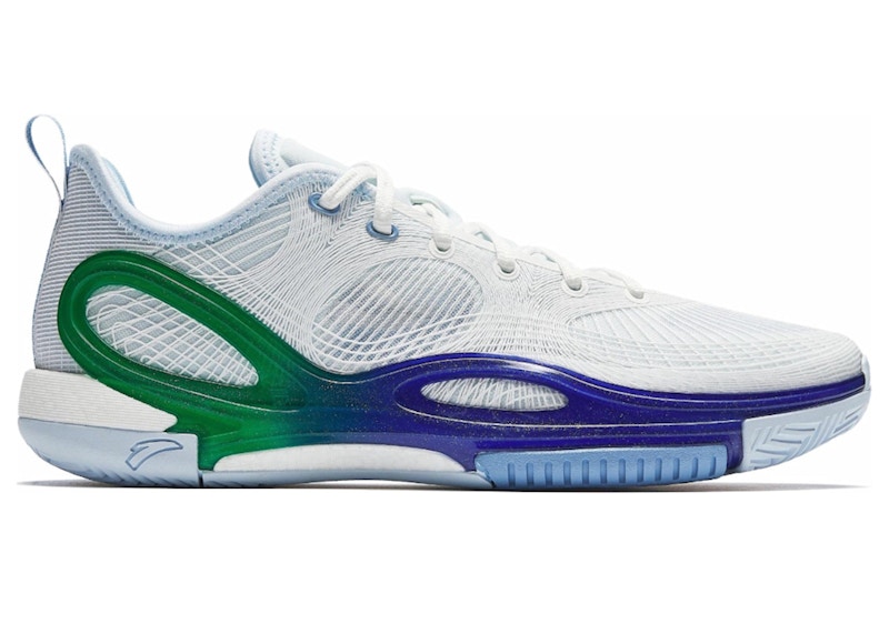 Pre-owned Anta Men's  Splash 7 Dallas Sneakers In White/blue/green