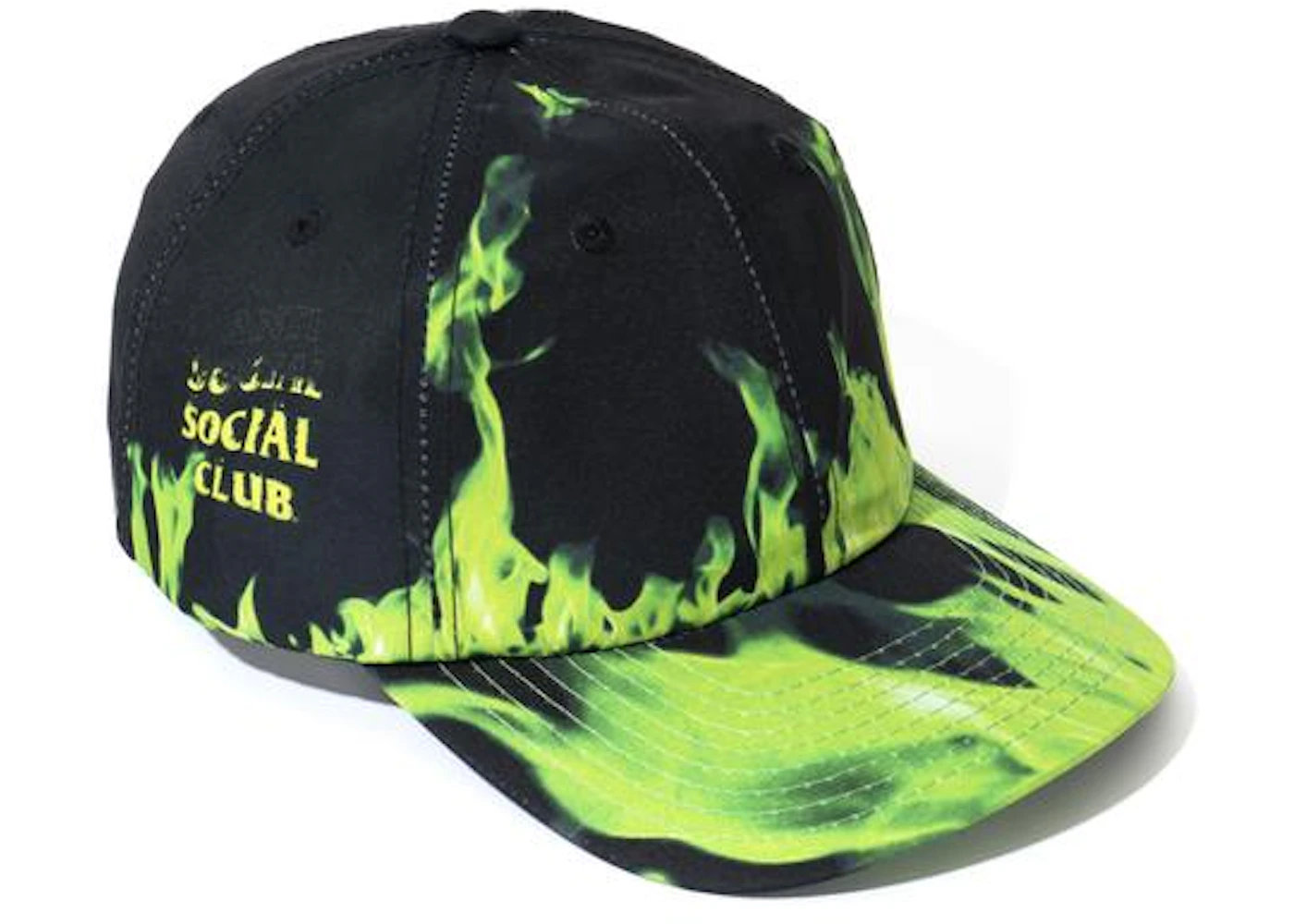 Anti Social Social Club A Flame Inside Cap Green Flame Men's