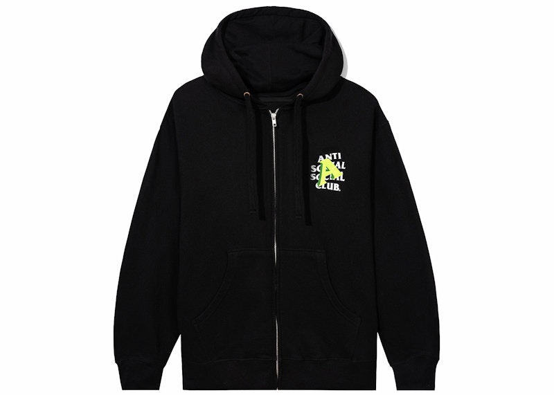 Anti Social Social Club A Is For Zip Hoodie Black SS23 JP