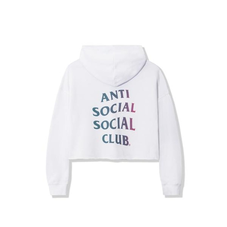 Pre-owned Anti Social Social Club Abg Crop Top White