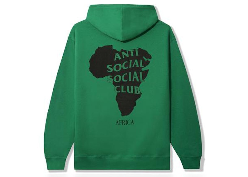 Anti social social deals club hoodie green