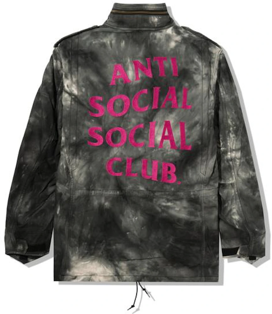 Anti Social Alpha Industries US Black Social x Club FW21 - Tie - Jacket Men\'s M-65 Dye ASSC