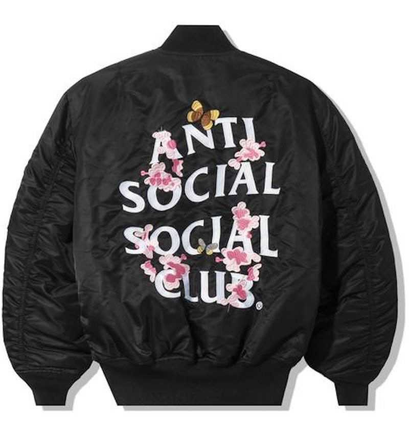 Anti Social Social Club Alpha Industries x ASSC MA-1 Jacket Black