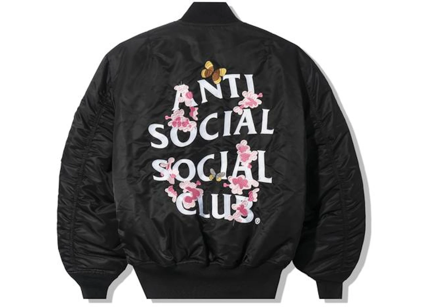 Anti Social Social Club Alpha Industries x ASSC MA-1 Jacket Black Men's ...