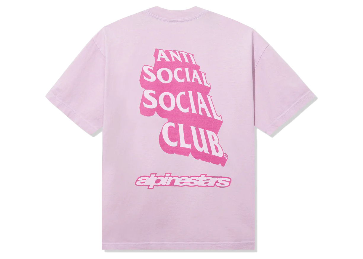 Anti Social Social Club Alpine Stars Moto Tee Pink