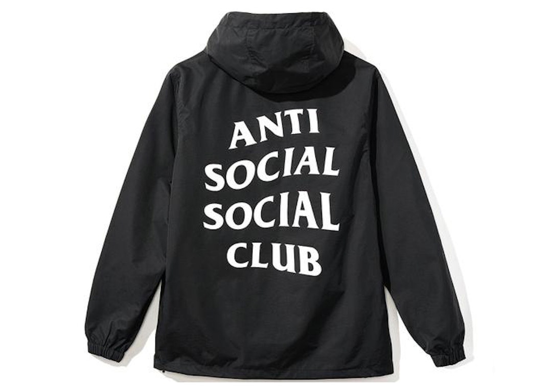 Pre-owned Anti Social Social Club Anorak Jacket Black