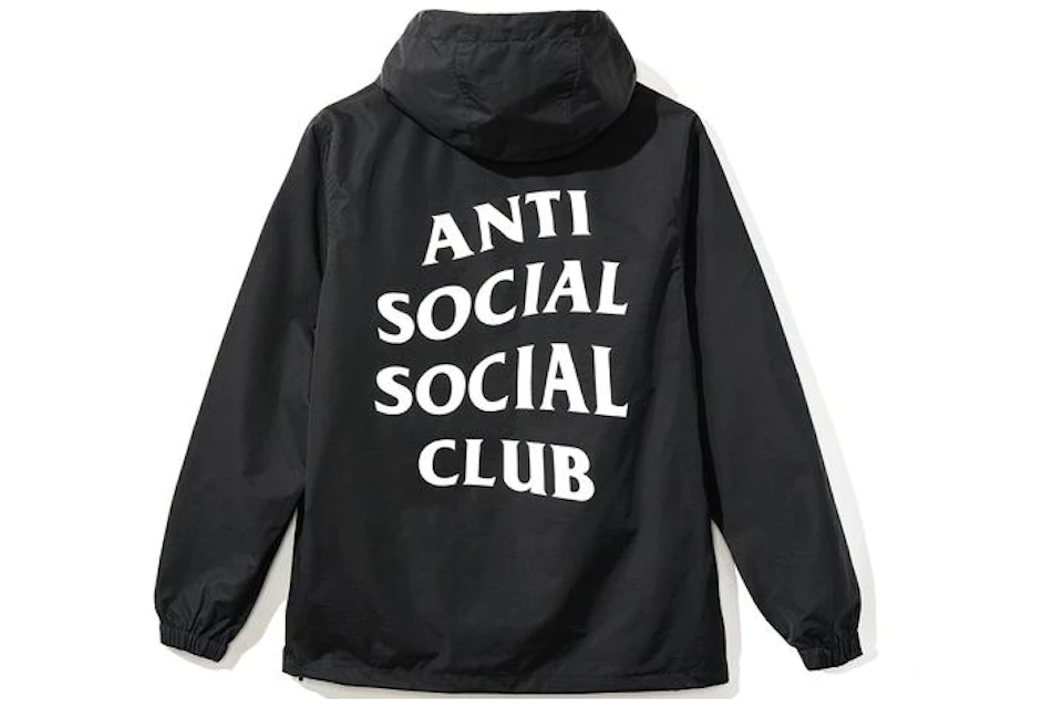 Anti Social Social Club Anorak Jacket Black