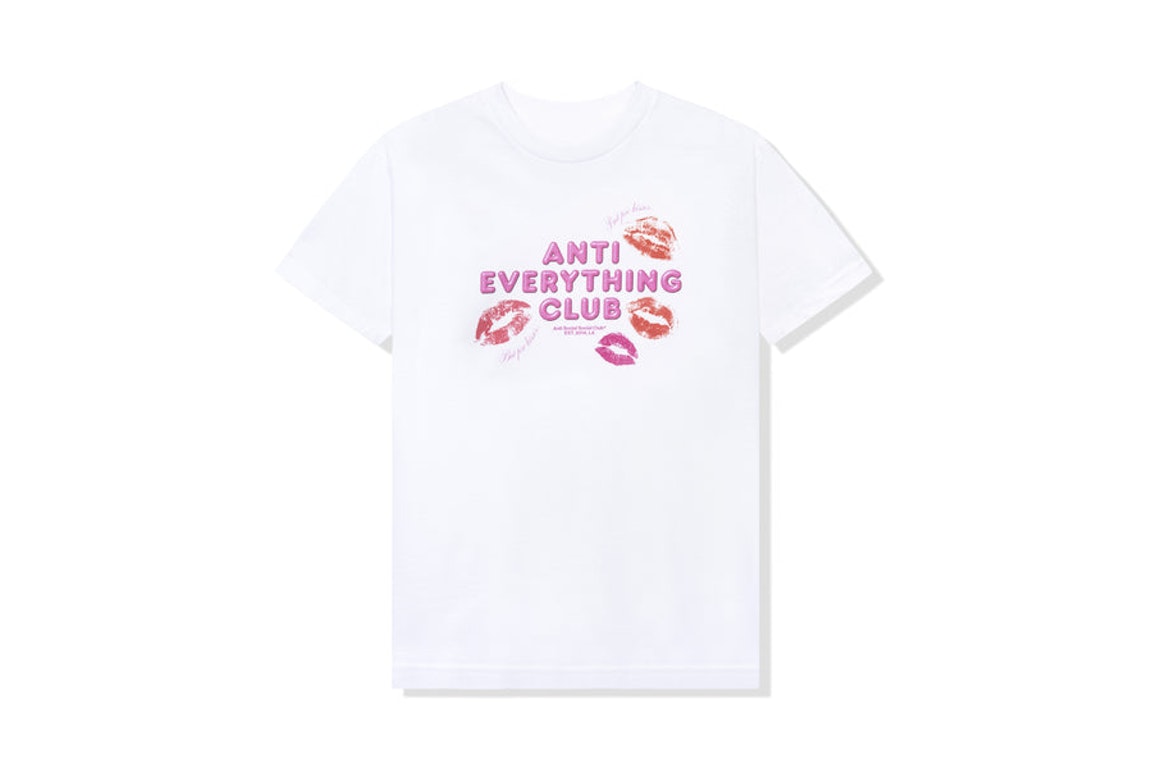 Pre-owned Anti Social Social Club Anti Everything Club <3 T-shirt White