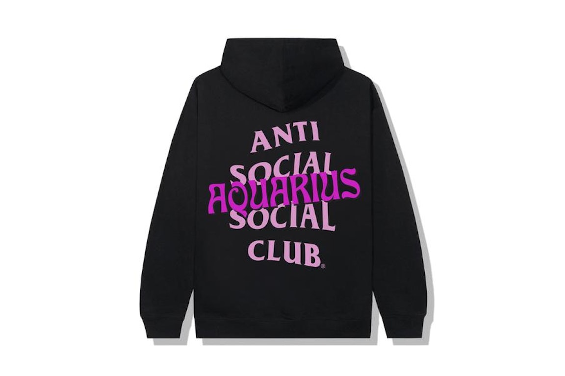 Pre-owned Anti Social Social Club Aquarius Hoodie Black