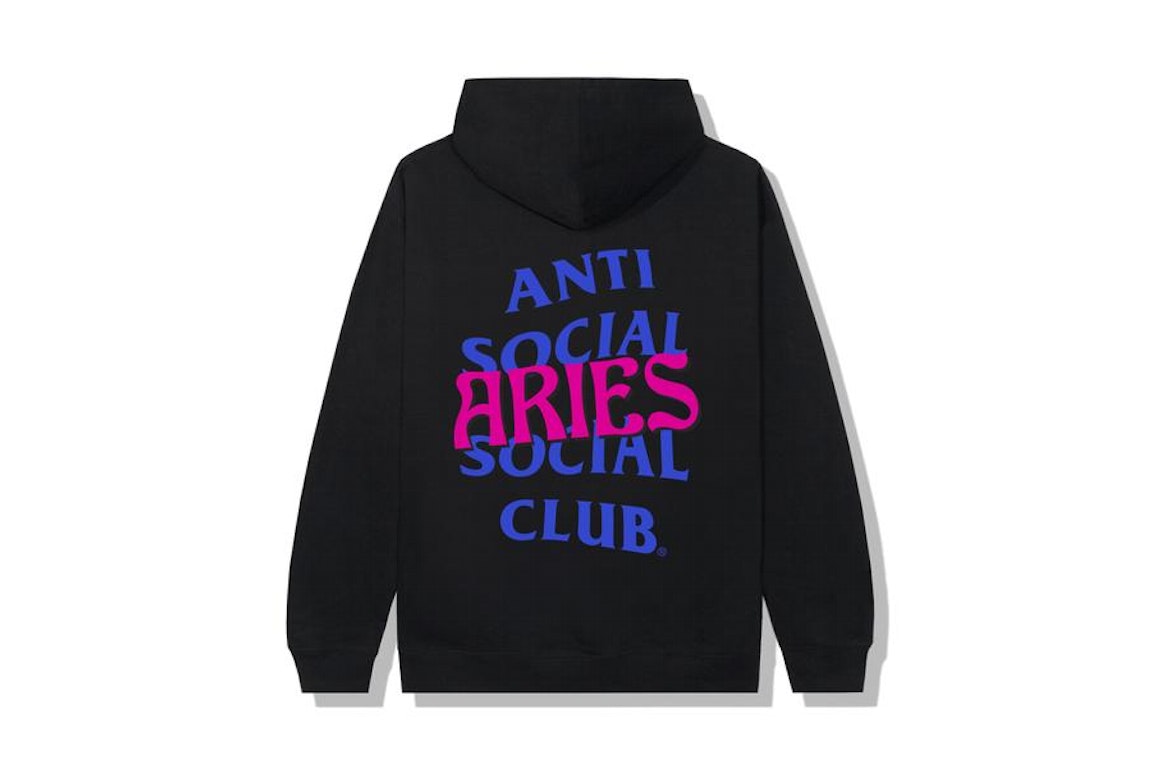 Pre-owned Anti Social Social Club Aries Hoodie Black