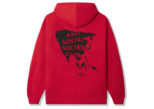 Anti Social Social Club Asia Hoodie Red