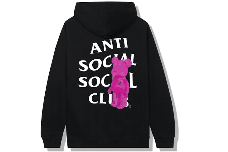 Anti Social Social Club Bearbrick Hoodie Black