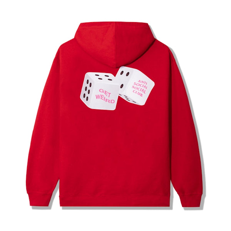 Anti social social 2024 club hoodie red