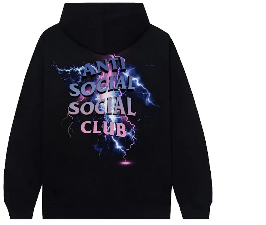 Anti Social Social Club Bolt From The Blue Hoodie Black - SS23 - FR