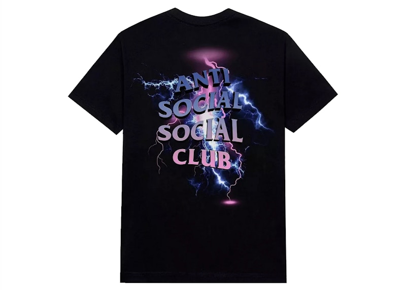 Anti Social Social Club Bolt From The Blue T-shirt Black Men's