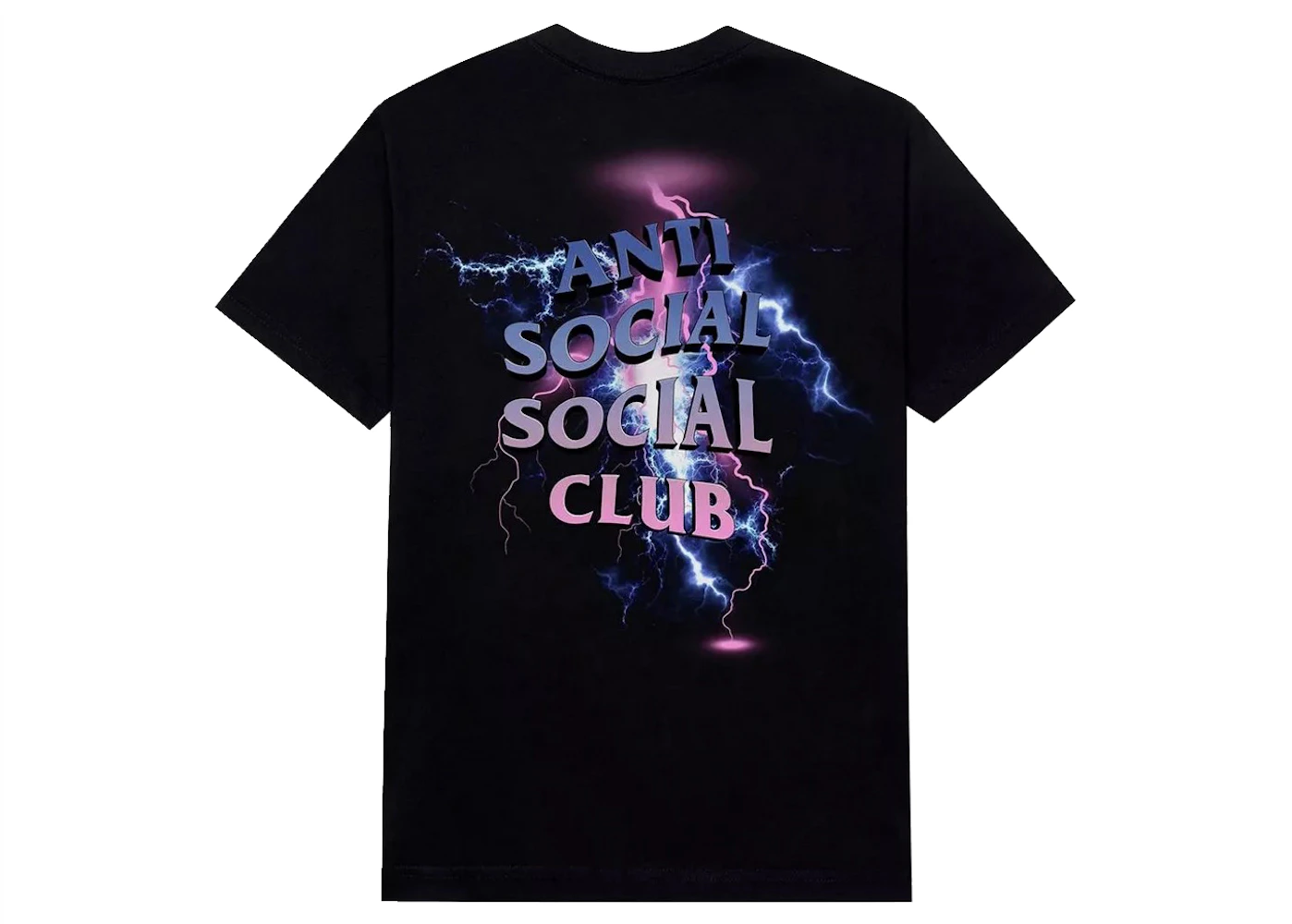 Anti Social Social Club Bolt From The Blue T-shirt Black Men's - SS23 - US