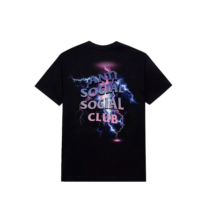 Anti Social Social Club Bolt From The Blue T-shirt Black Men's