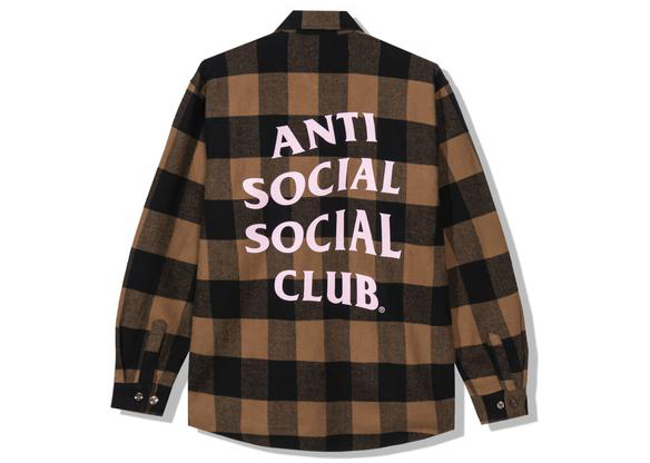 人気超特価ANTI SOCIAL SOCIAL CLUB flannel shirt 赤 シャツ