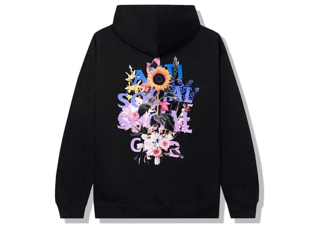 Pre-owned Anti Social Social Club Bouquet For The Old Days Hoodie Black