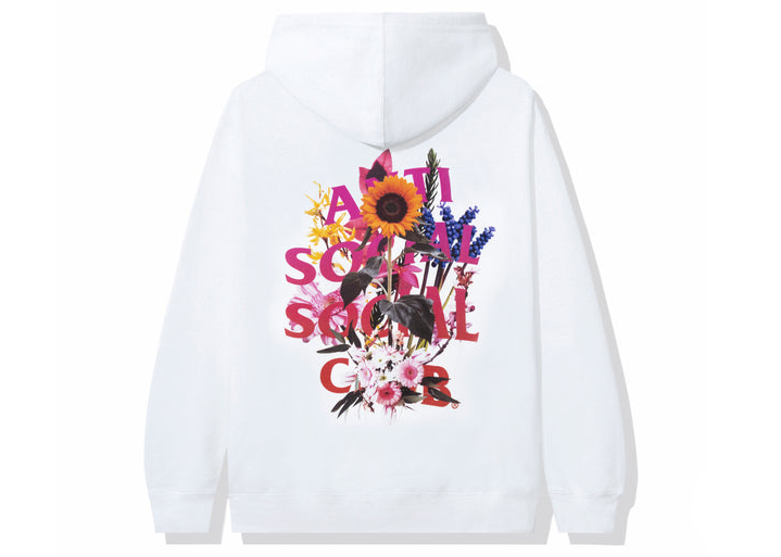 Anti social social on sale club pink flower hoodie