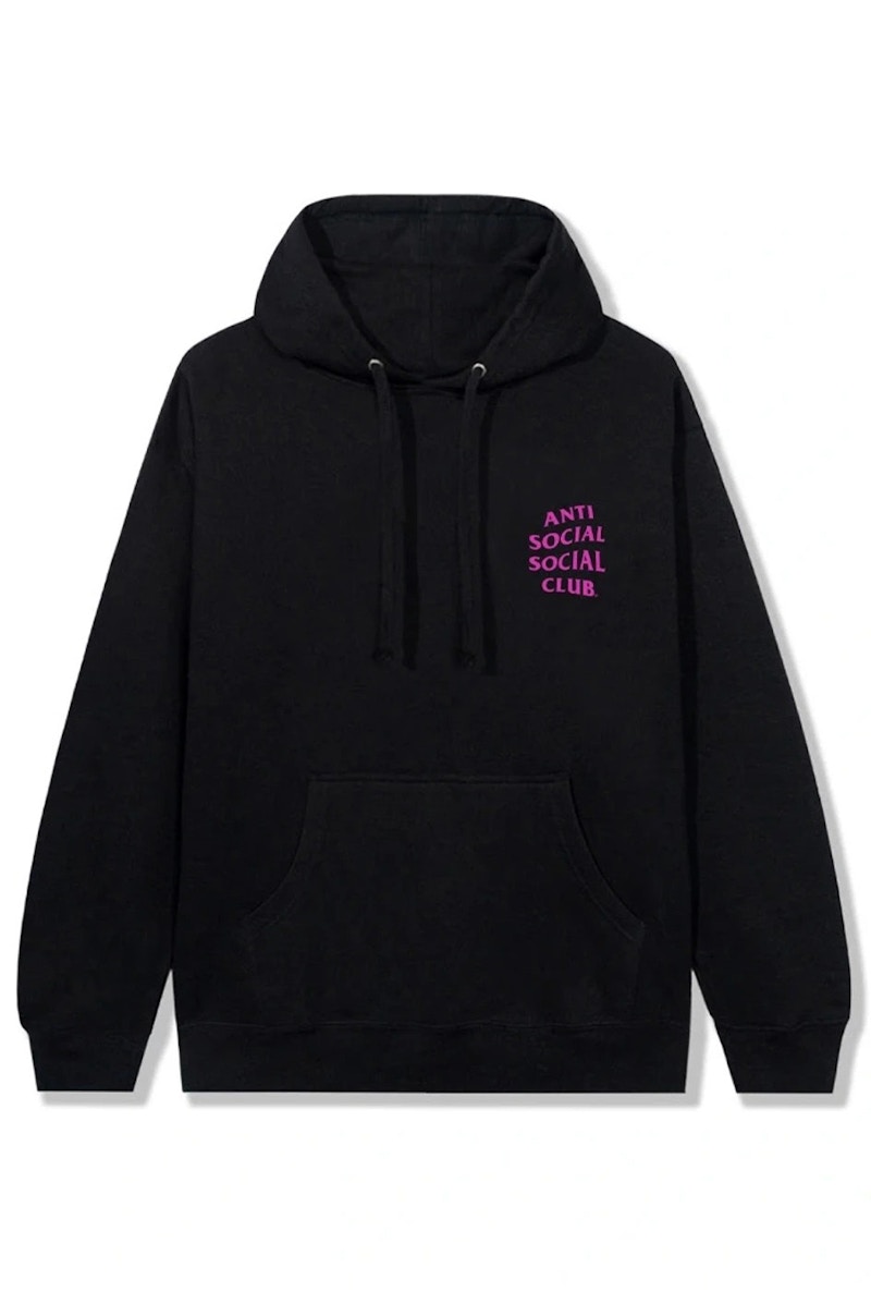 Anti Social Social Club Bubblegum Hoodie Black Men's - US