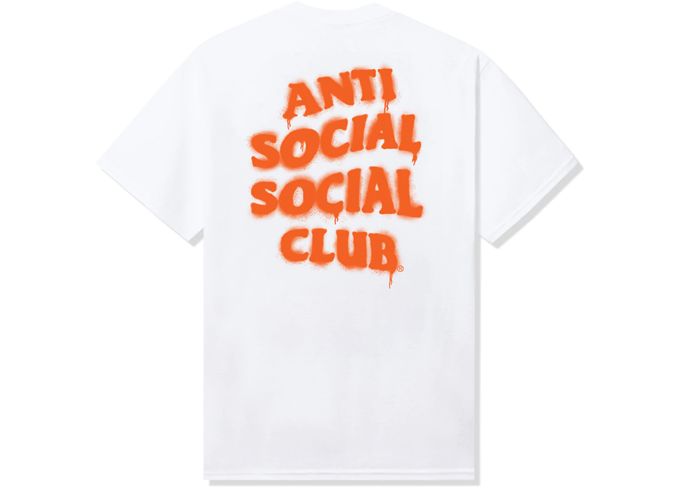 Graphic Tees Anti Social Social Club T Shirt Orange Rare!! ANTI