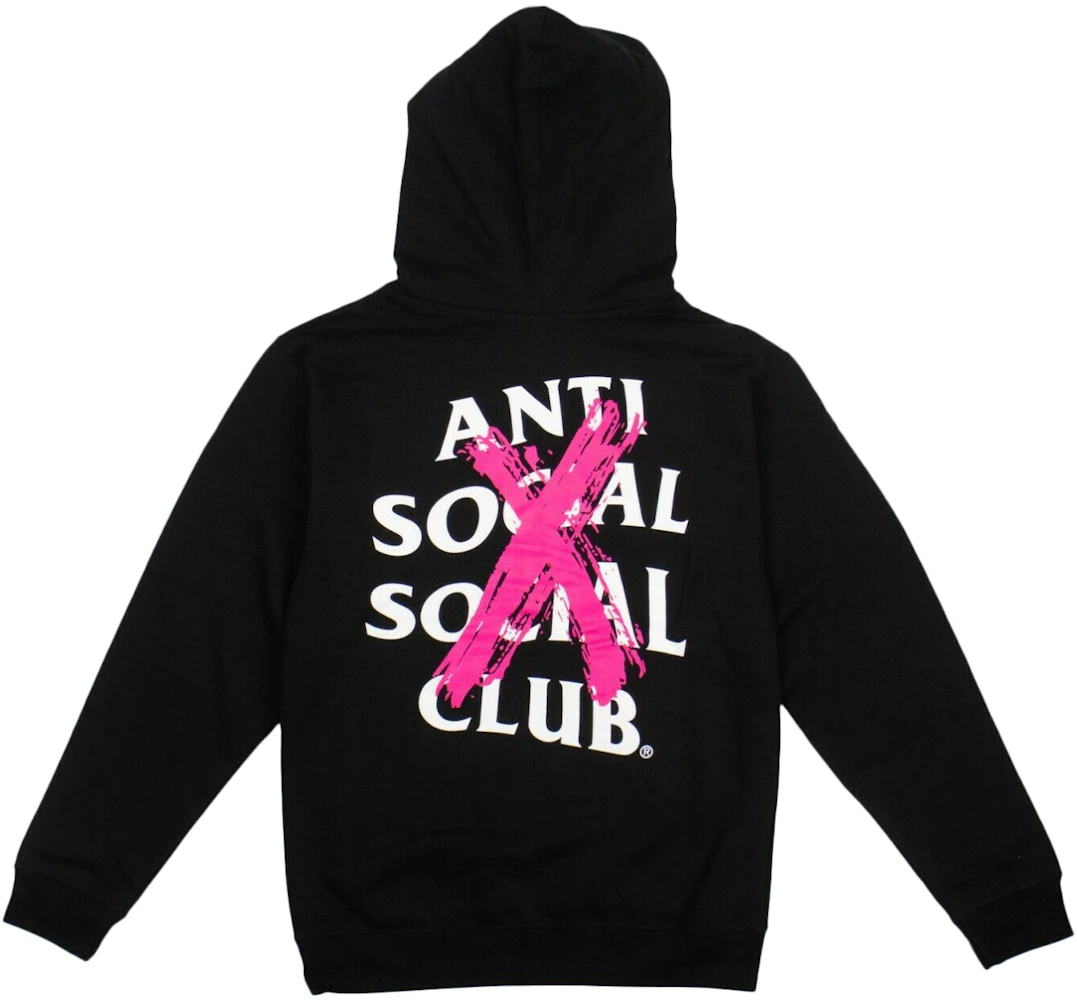 Anti Social Social Club Cancelled Hoodie Black (Pink X) Men'S - Us