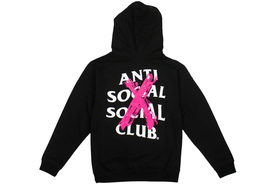 Anti Social Social Club Cancelled Hoodie Black (Pink X) - US