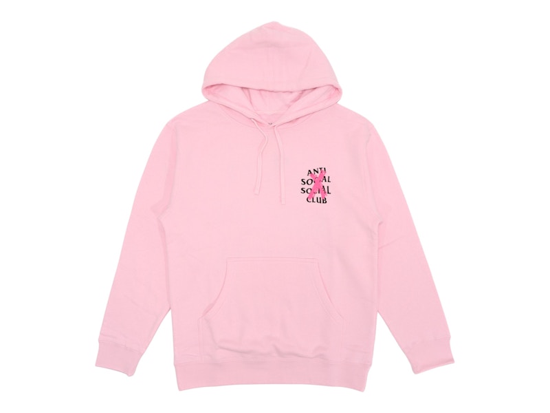 Pre-owned Anti Social Club Men's  Cancelled Hoodie In Pink