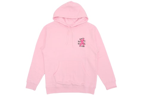 Anti Social Social Club Cancelled Hoodie Pink Men's US