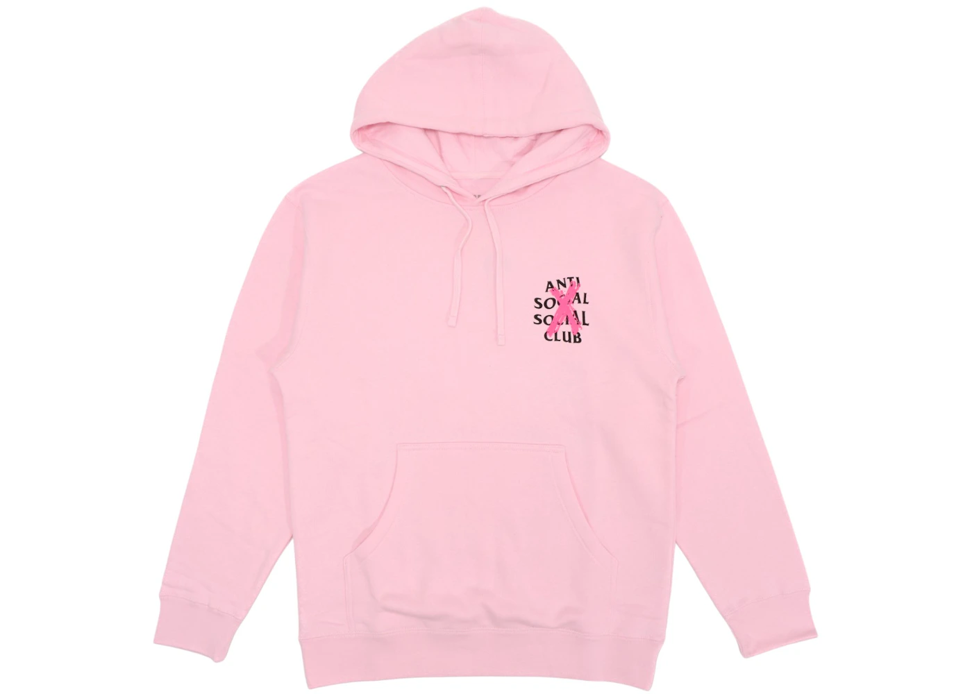 Anti Social Social Club Cancelled Hoodie Pink Men's US