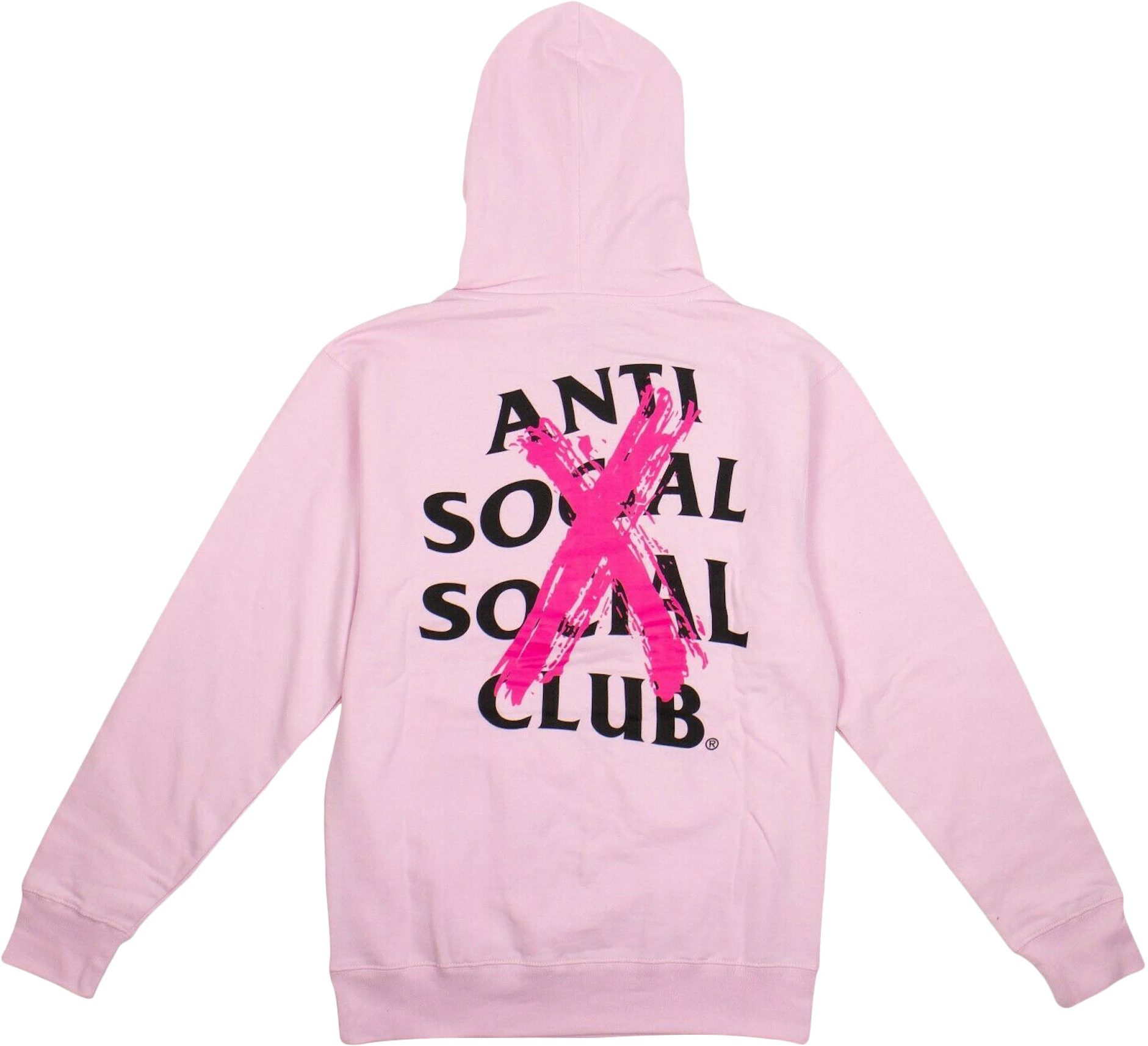 Anti Social Social Club Cancelled Hoodie Pink - US