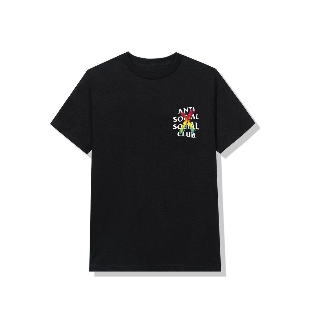 【最短発送】antisocialsocialclub caselled black tee Tシャツ/カットソー(半袖/袖なし)