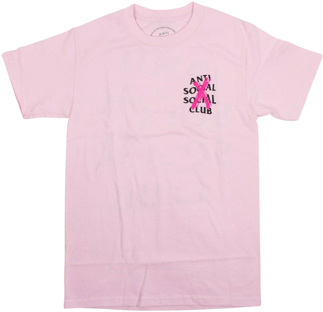 Anti Social Social Club Cancelled T-Shirt Pink Men's - US