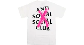 T-shirt Anti Social Social Club à logo barré coloris blanc