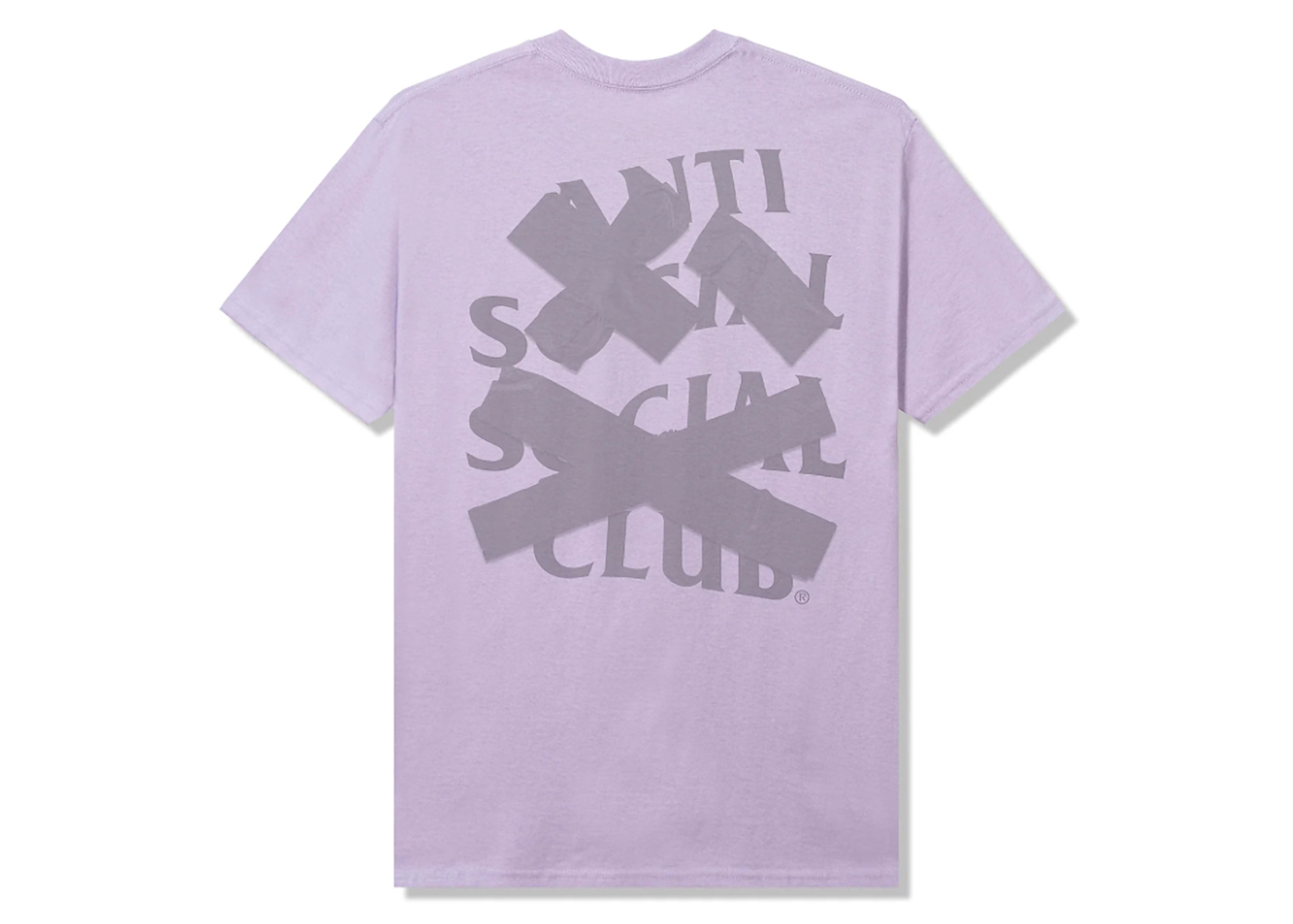 Anti Social Social Club Cancelled Tonal Tee Violet Men's - FW23 - US