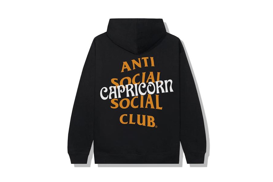 Pre-owned Anti Social Social Club Capricorn Hoodie Black