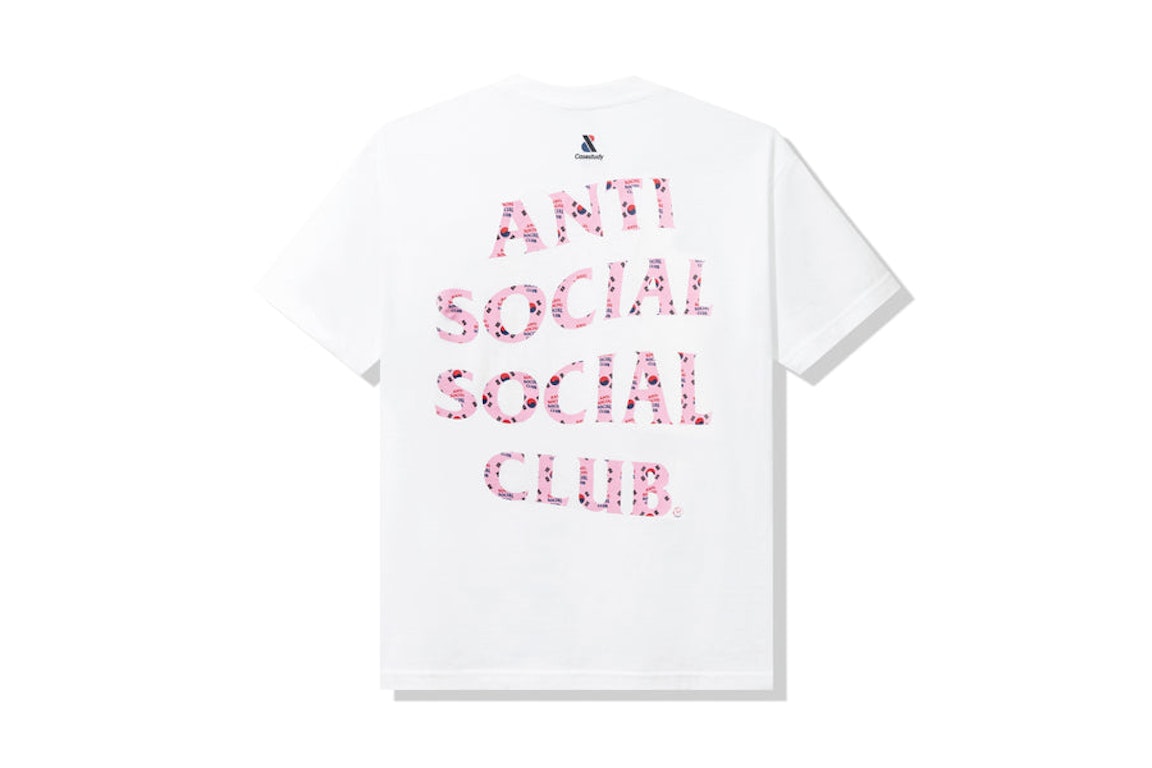 Pre-owned Anti Social Social Club Case Study Flag T-shirt White