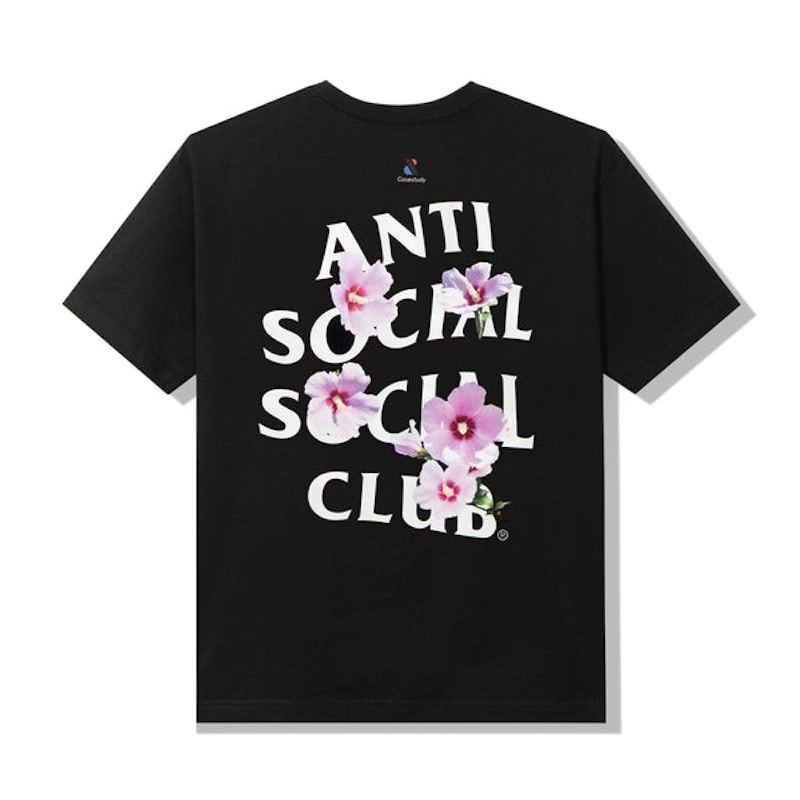 Anti social social club flower clearance tee