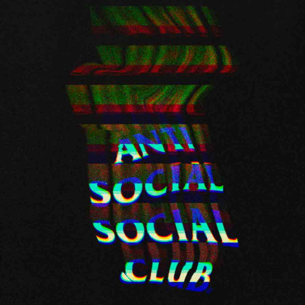 Anti Social Social Club Channel 747 Hoodie Black