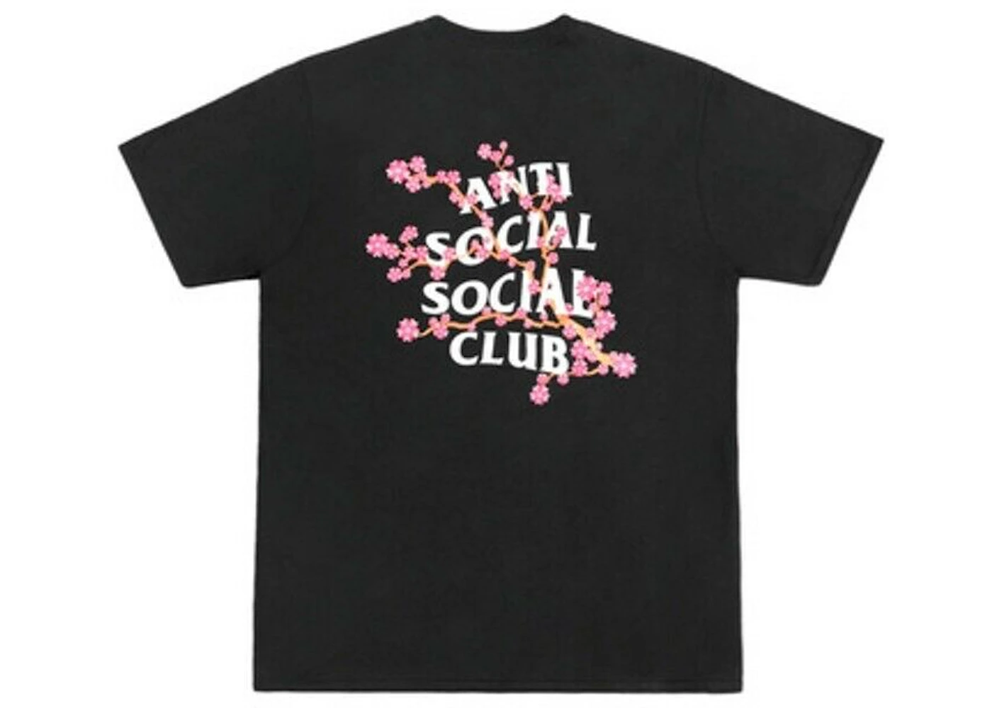 Anti Social Social Club Cherry Blossoms T-shirt Black Men's US
