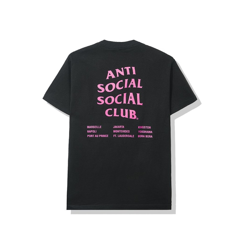 Anti Social Social Club Club Med Tee Black Men's - SS20 - US