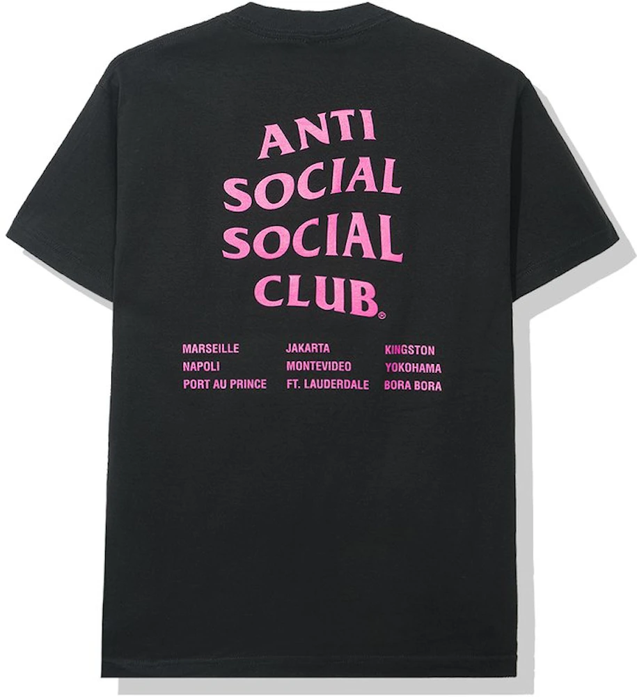 Anti Social Social Club Club Med Tee Black Men's - SS20 - US