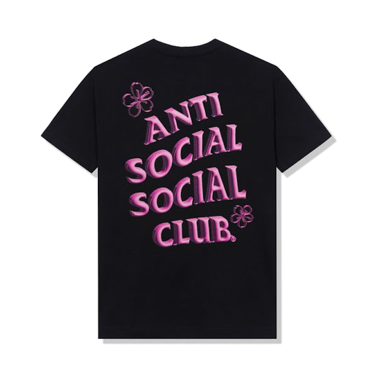 Pre-owned Anti Social Social Club Coral Crush T-shirt Black