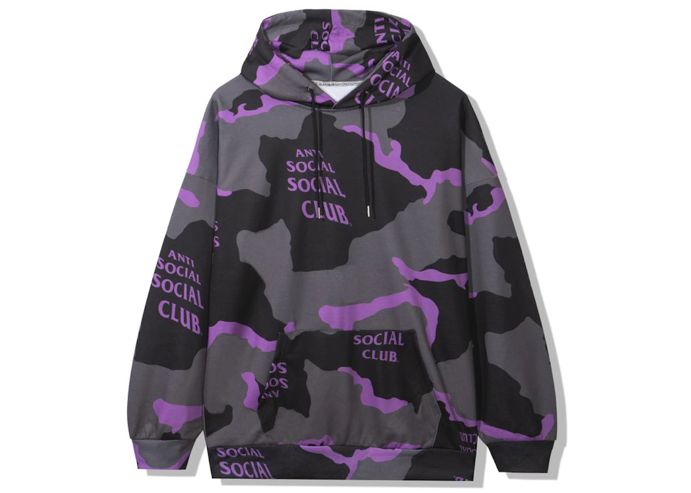 Anti Social Social Club Cotton Candy Hoodie Black Camo Men's