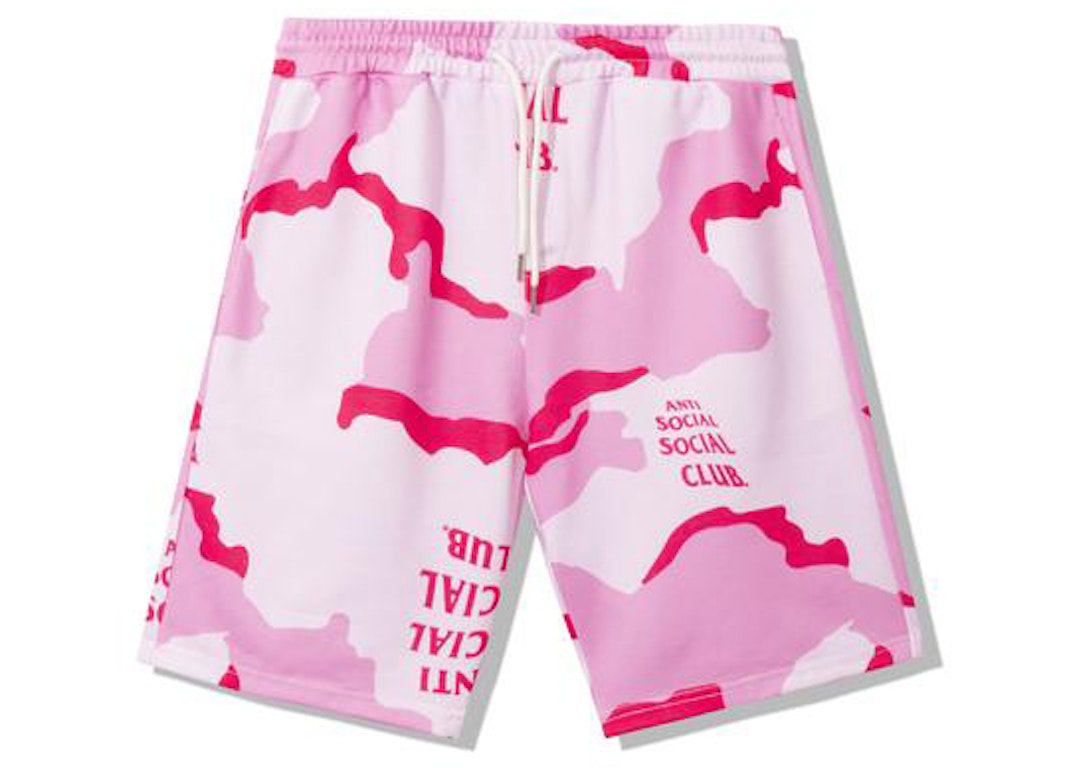 Pre-owned Anti Social Social Club Cotton Candy Shorts Pink Camo