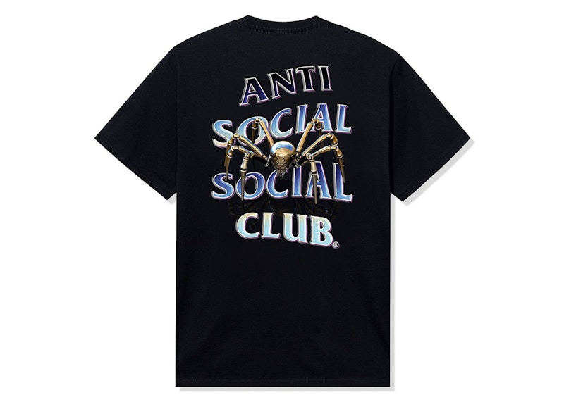 Pre-owned Anti Social Club Men's  Crawl To Me Tee Shirt In Black