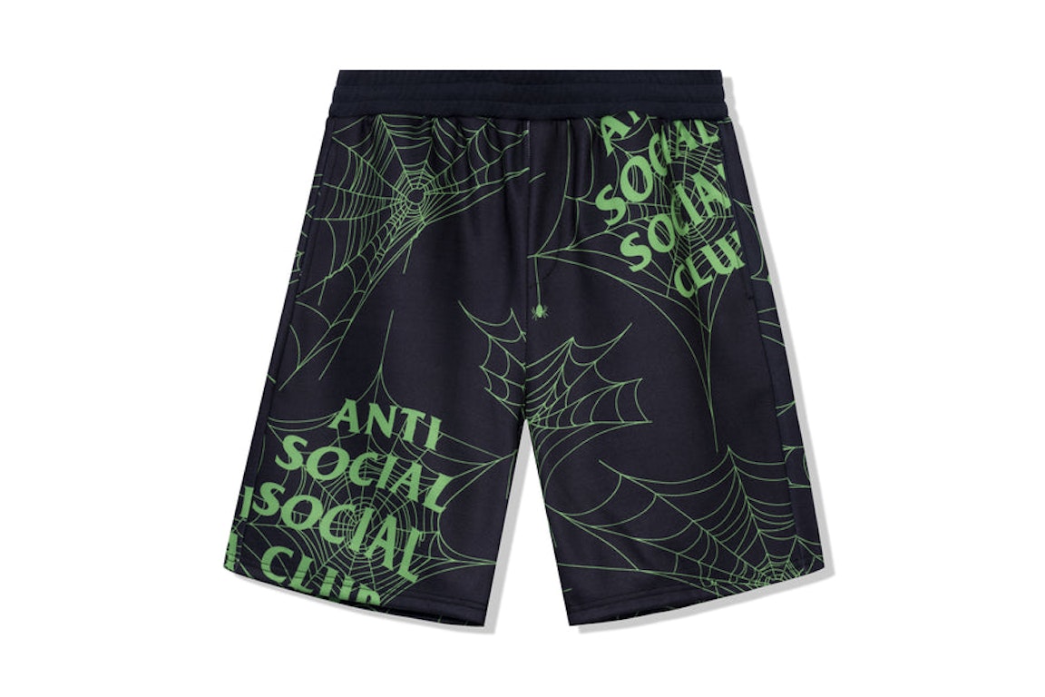 Pre-owned Anti Social Social Club Crawling In The Dark Shorts Black